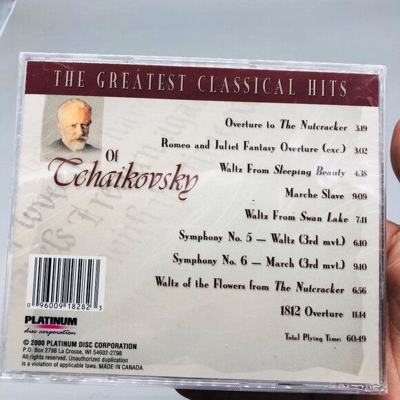 classical hits cd's new sealed Cchaikovsky Bach Strauss copy right 2000 READ NEW - Picture 6 of 7